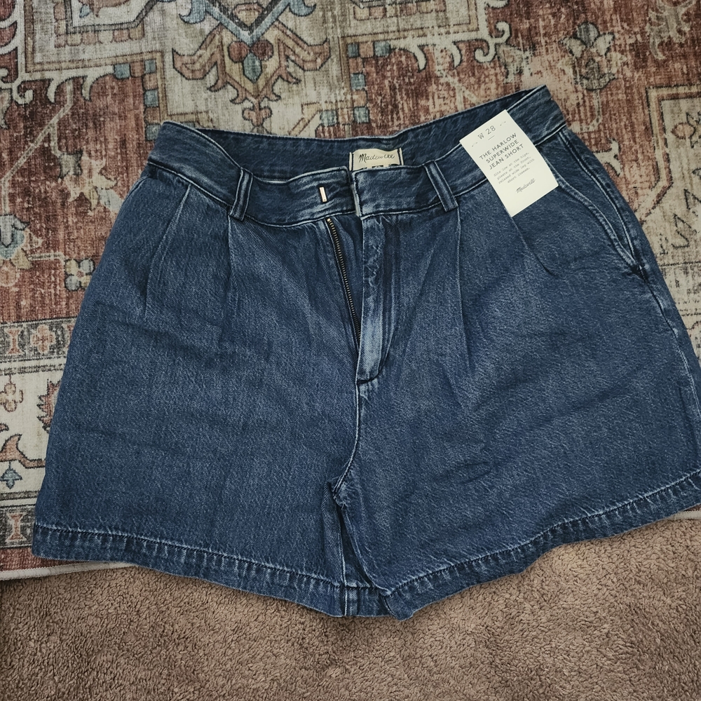 Madewell Dark Blue Jean Shorts